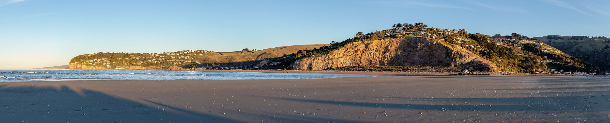 Sumner Head and Rapanui Rock at dusk